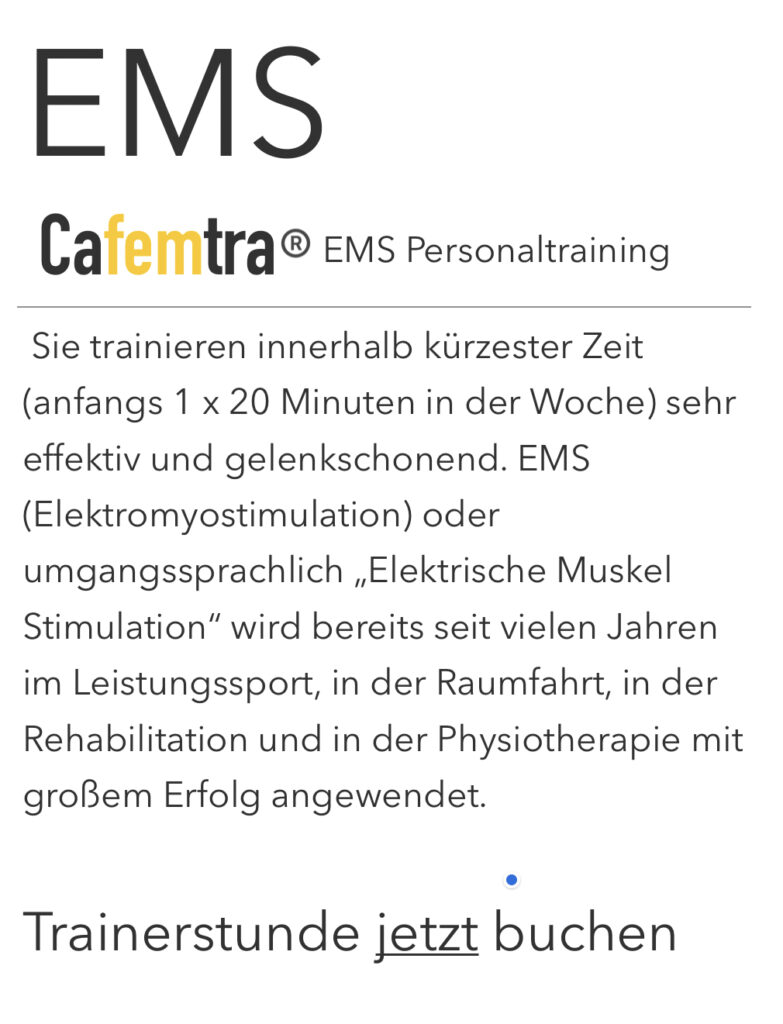 ems personaltraining